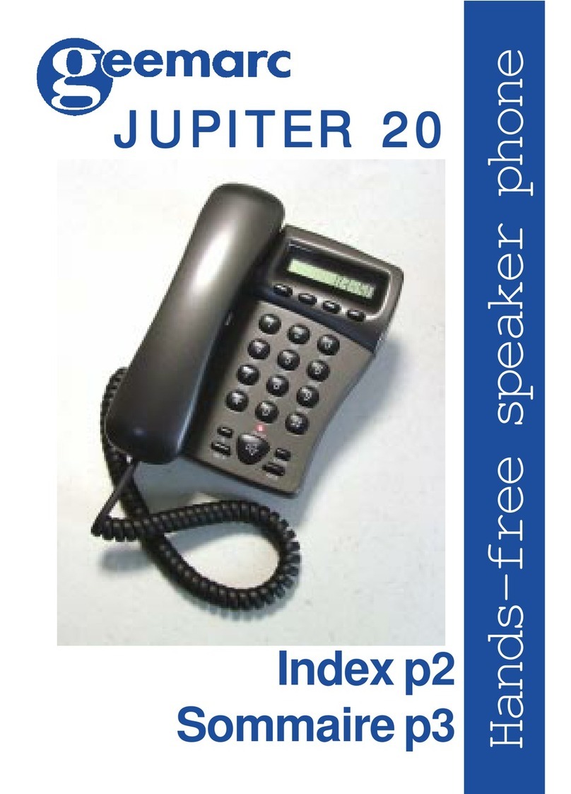 Geemarc Jupiter 20 User manual