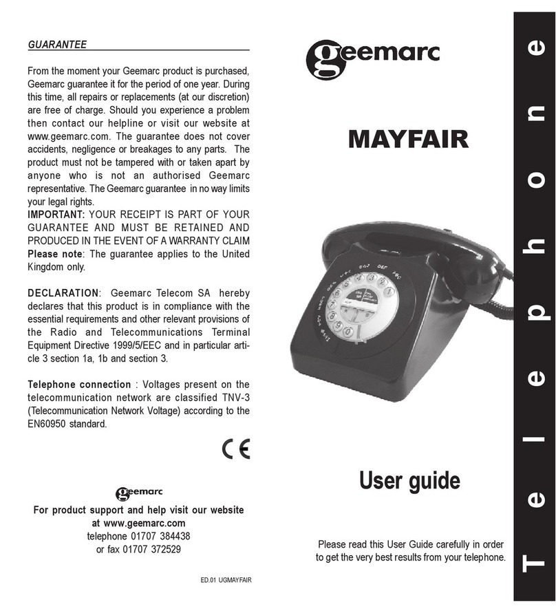 Geemarc MAYFAIR User manual