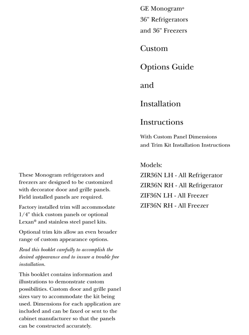 GE Monogram ZIF36N LH User manual