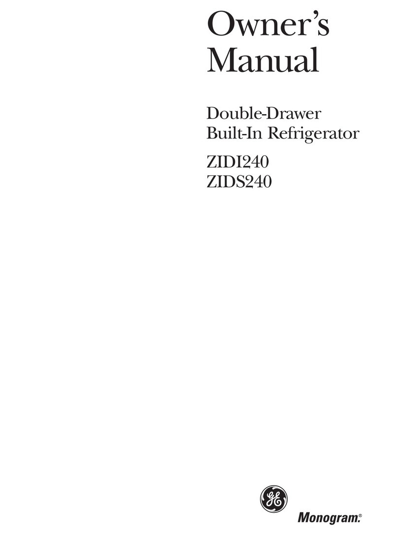GE monogram ZIDI240 User manual