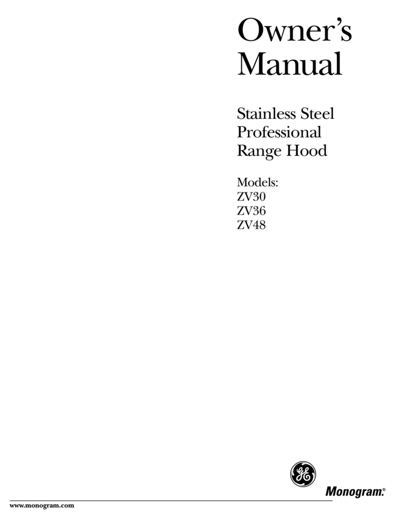 GE Monogram ZV30 User manual GE Monogram ZV30 User manual