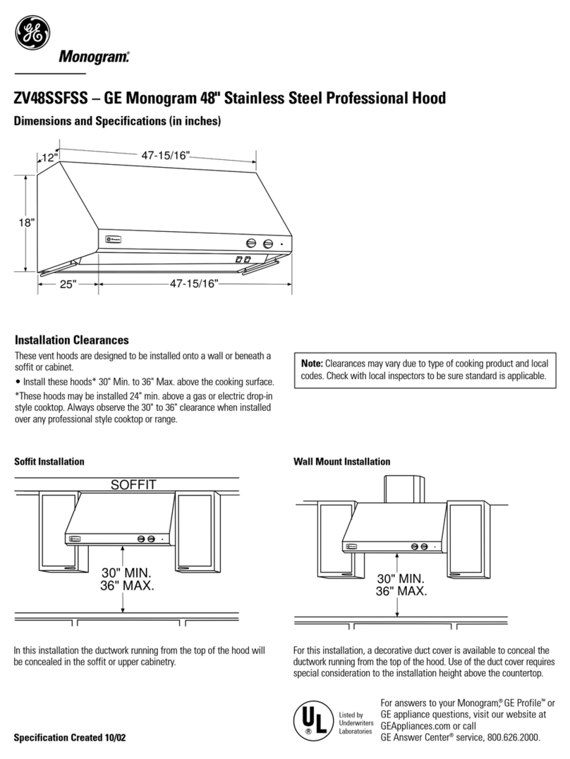 GE MONOGRAM ZV48SSFSS User manual