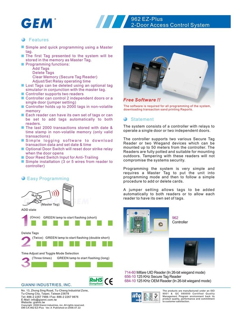 GEM 962 EZ-Plus User manual