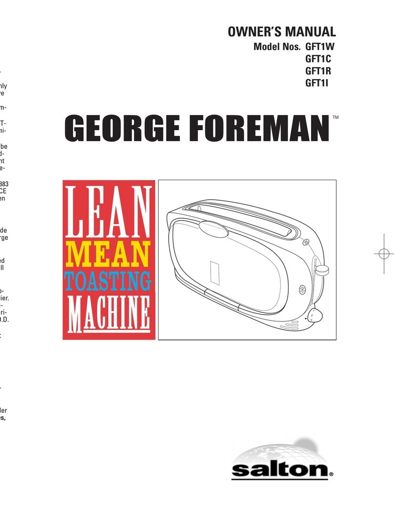 George Foreman GFT1C owner's manual George Foreman GFT1C owner's manual