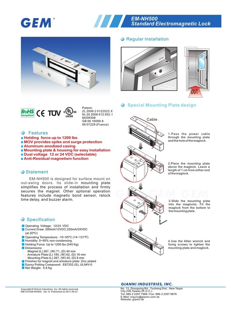 GEM EM-NH500 Specification sheet