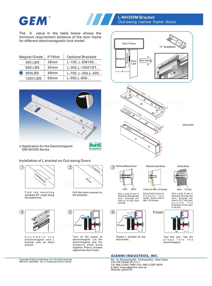 Gianni Industries EM-NH350 Series User manual