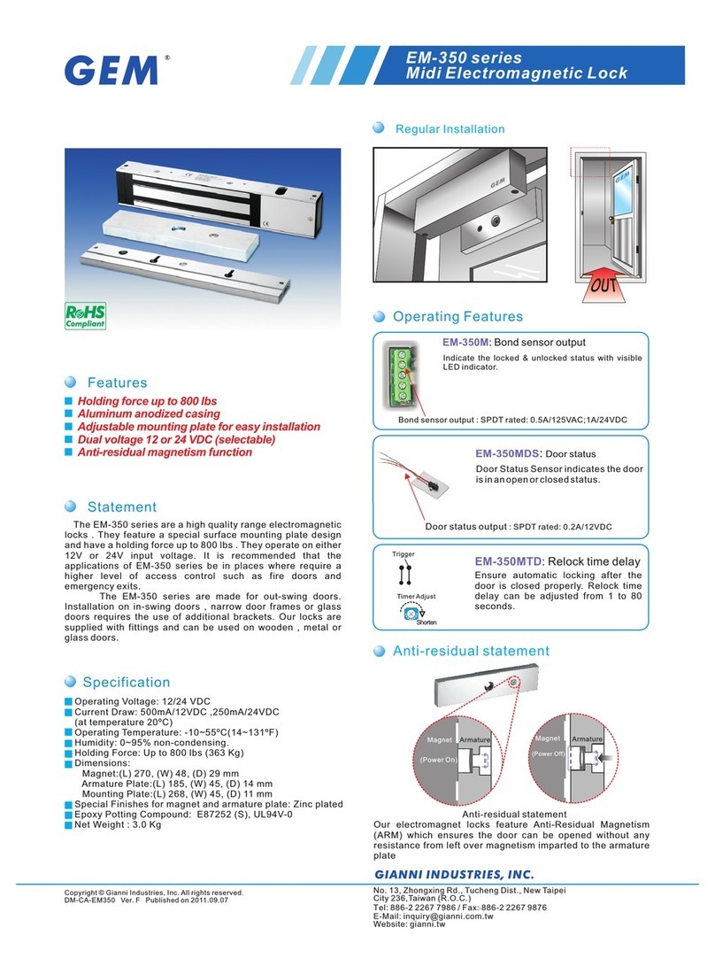 GEM EM-350 series Specifications