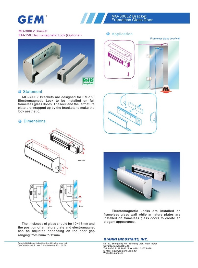 GEM Electromagnetic Lock User manual
