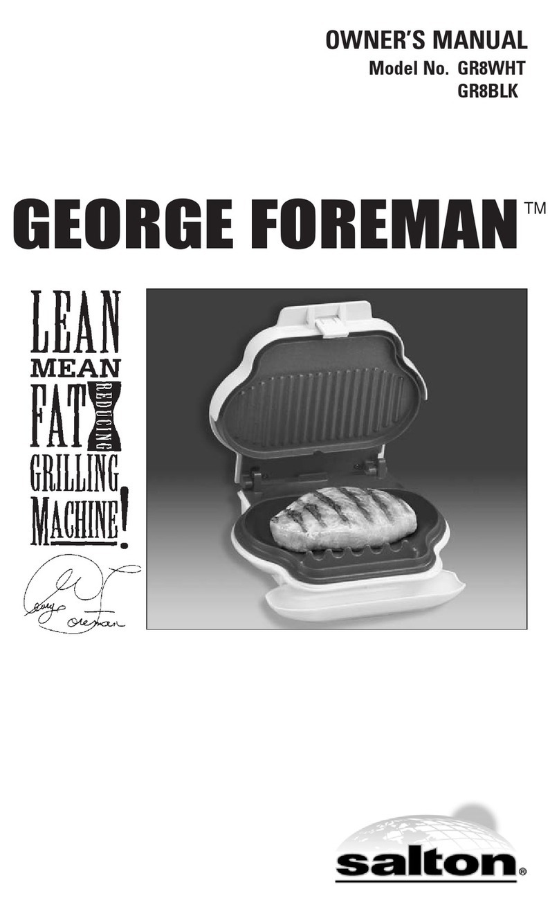 George Foreman GR8BLK User manual