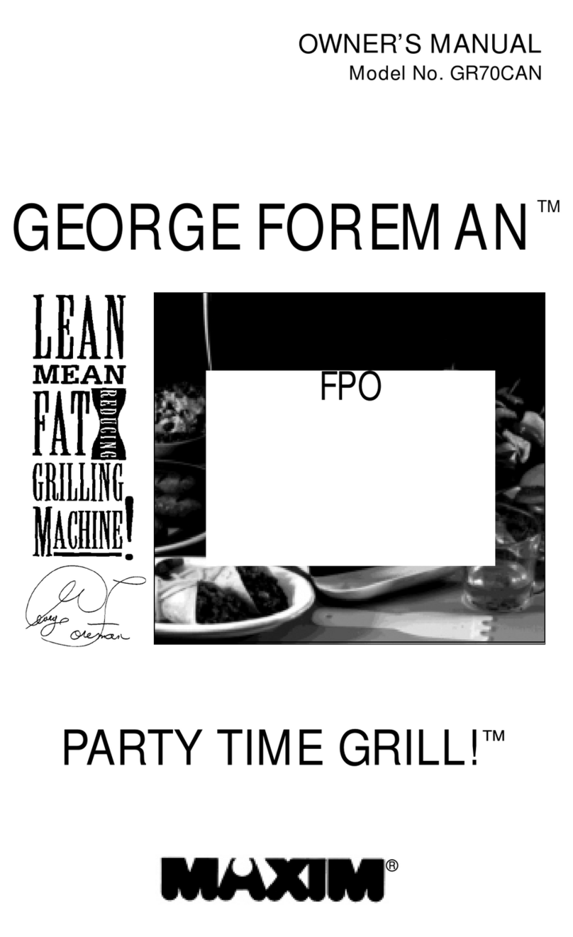 George Foreman GR70CAN owner's manual George Foreman GR70CAN owner's manual