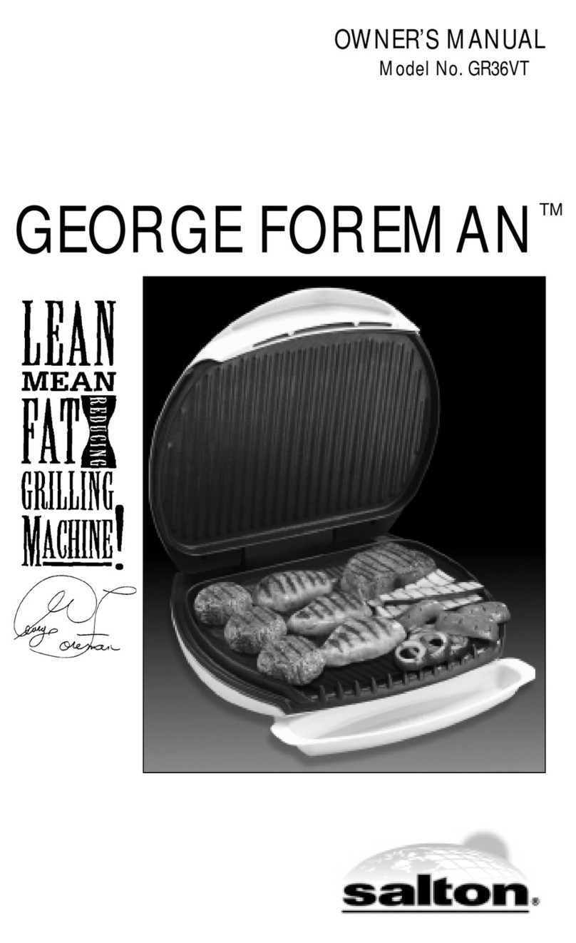 George Foreman GR36VT owner's manual
