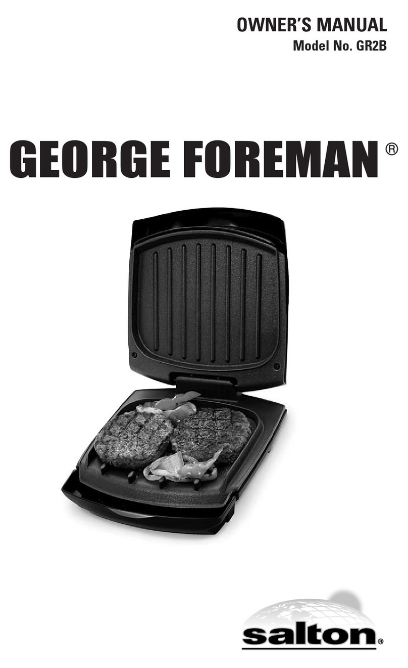 George Foreman GR2B User manual
