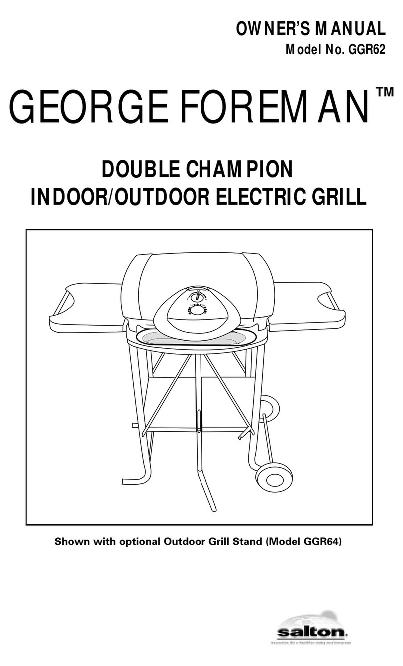 George Foreman GGR62 User manual
