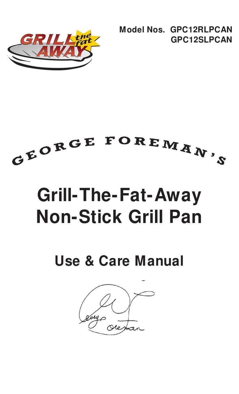 George Foreman GPC12RLPCAN User manual