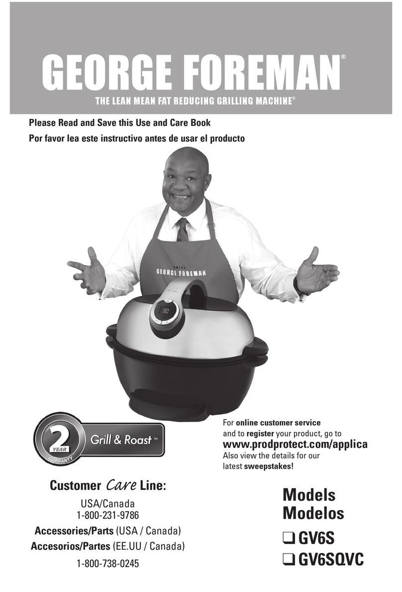 George Foreman GV6S Grill & Roast User manual