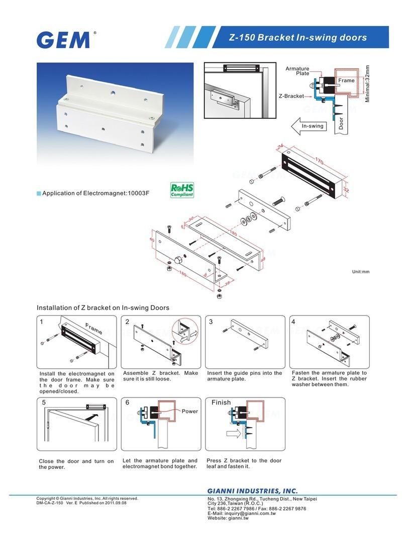 Gianni Industries Z-150 installation guide