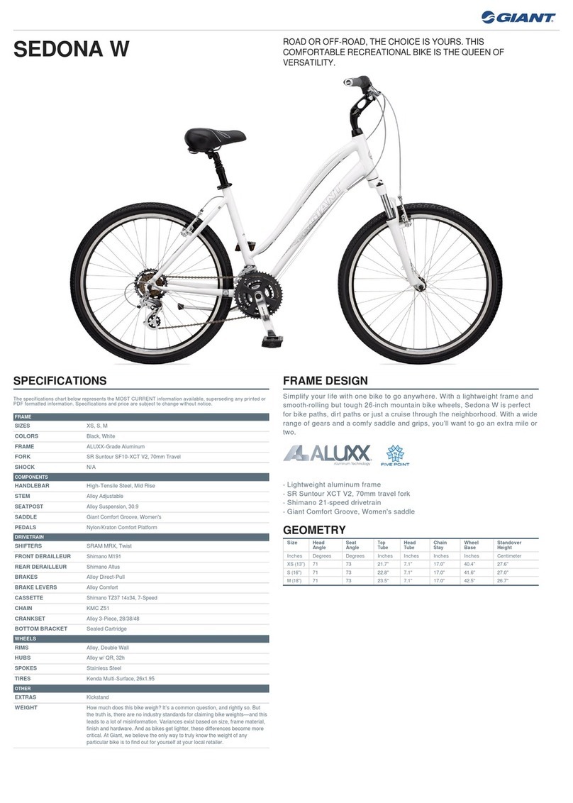 Giant SEDONA W User manual