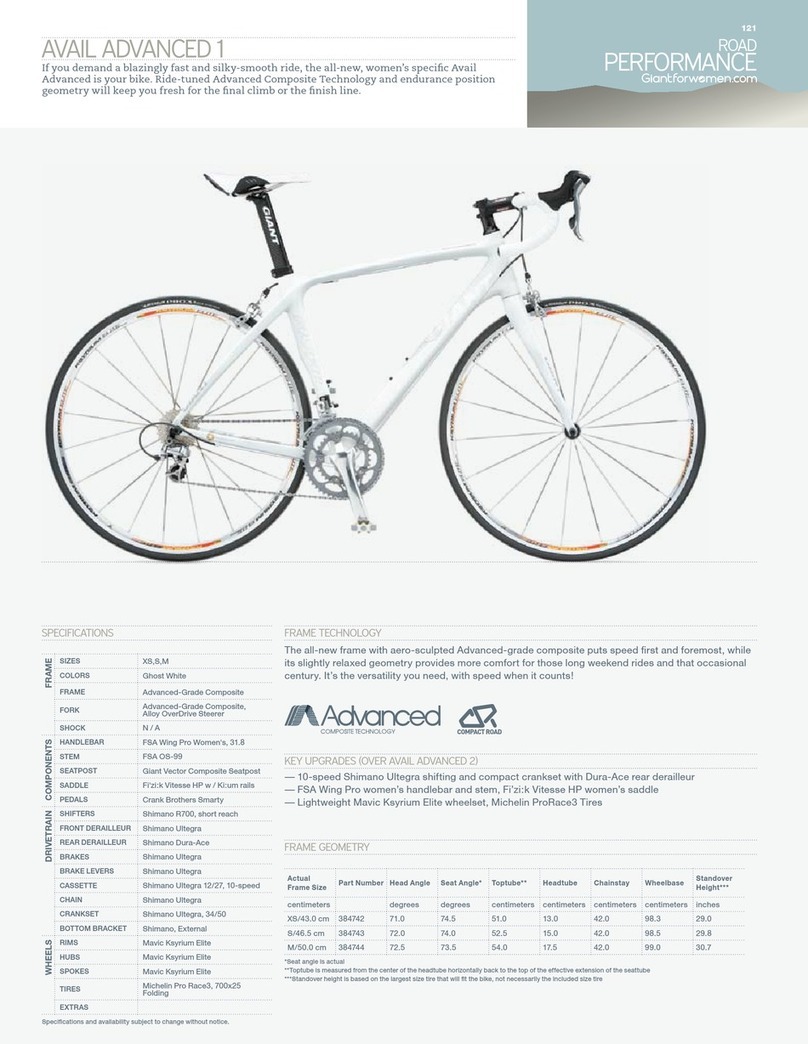 Giant AVAIL ADVANCED 1 User manual