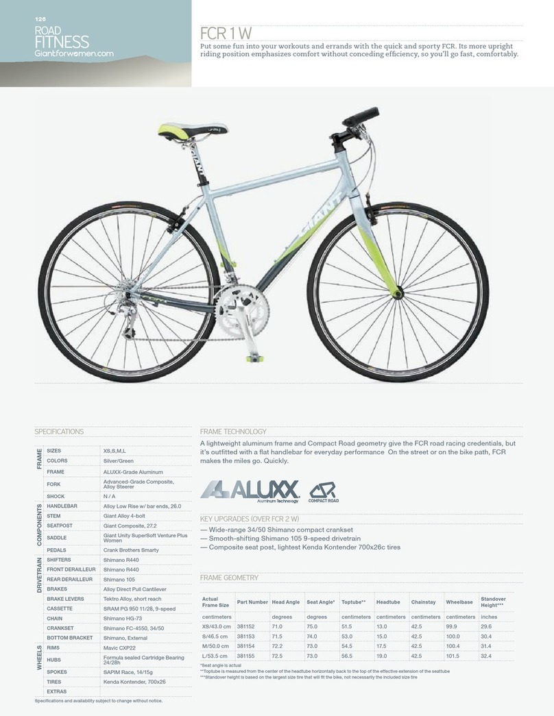 Giant Aluxx FCR 1 W Specifications