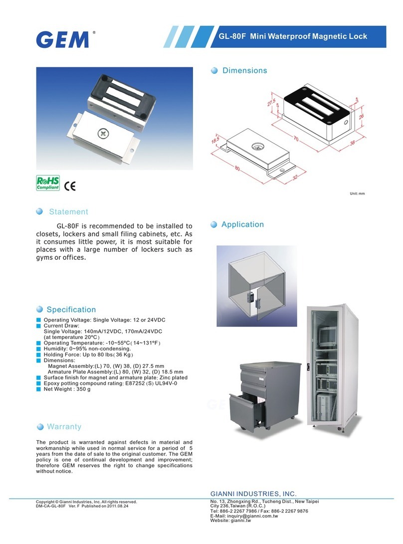 GEM GL-80F Specification sheet