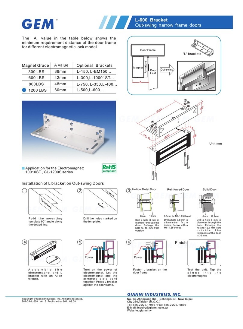 GEM GL-1200S series Specification sheet