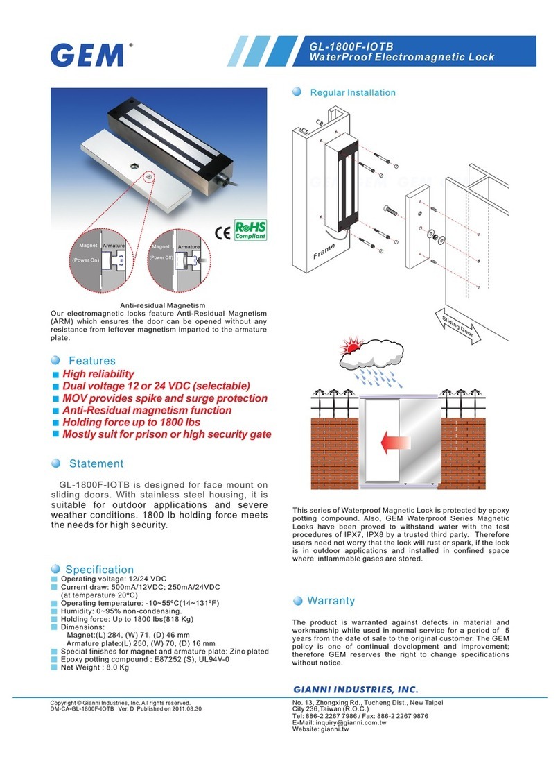 GEM GL-1800F-IOTB User manual