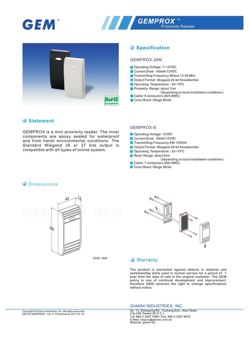 GEM Gemprox-26M Specification sheet