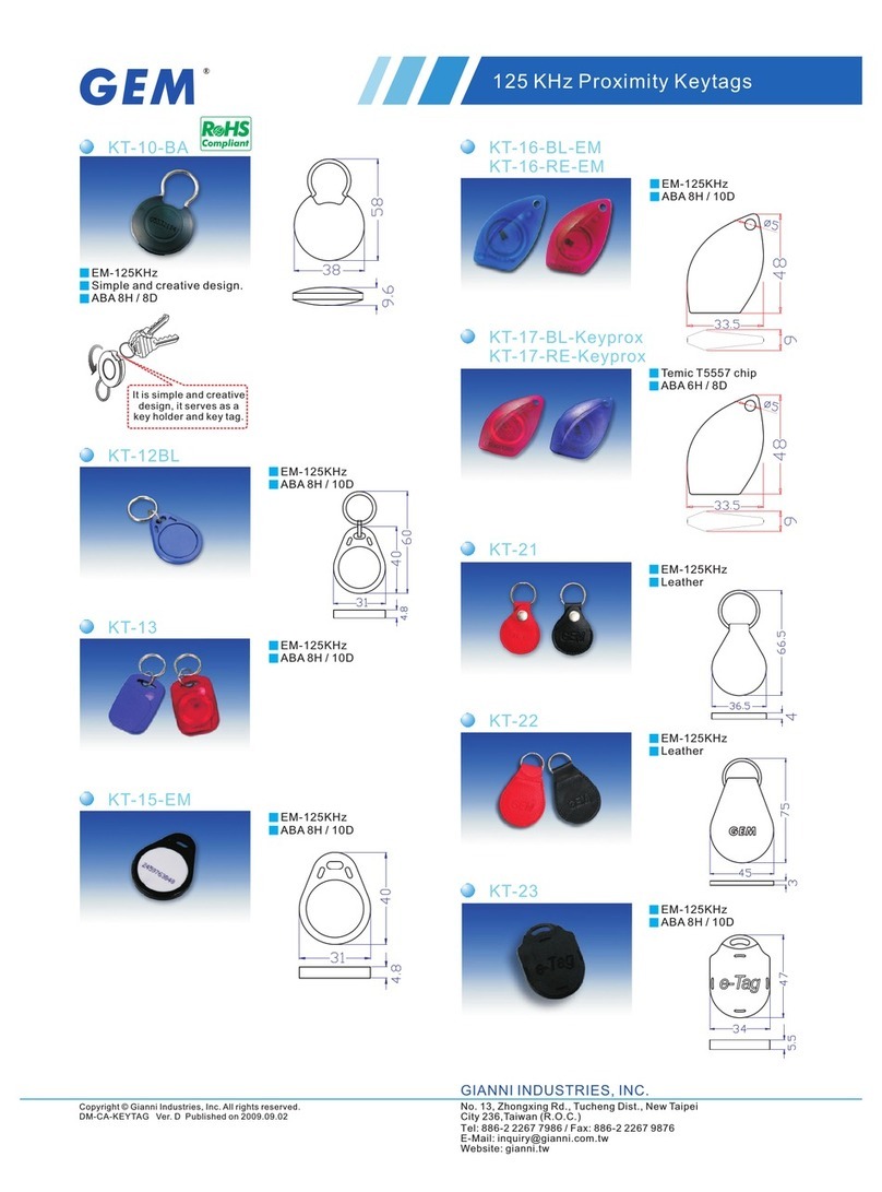 GEM GEM KT-10 User manual