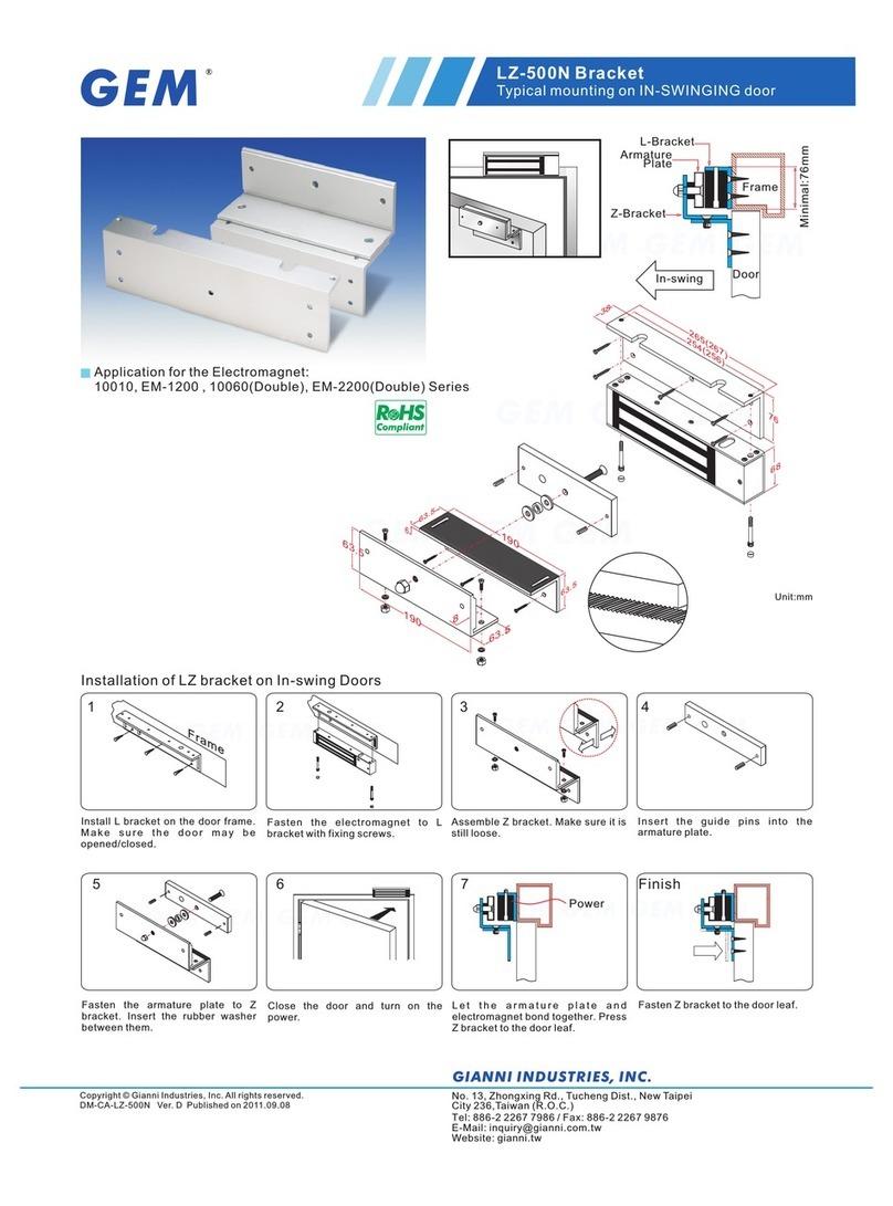 GEM GEM GP001 User manual