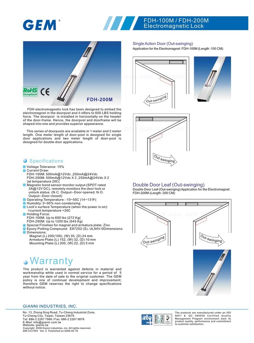 GEM FDH-100M User manual