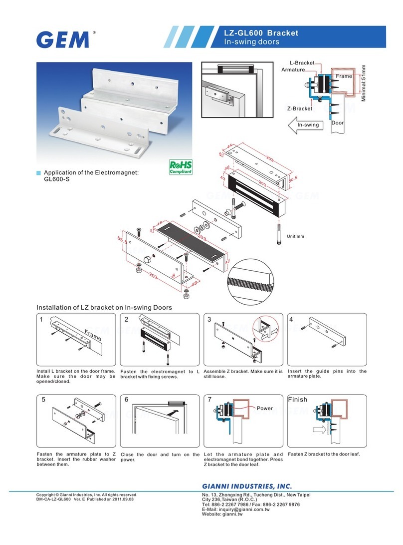 GEM LZ-GL600 Specification sheet