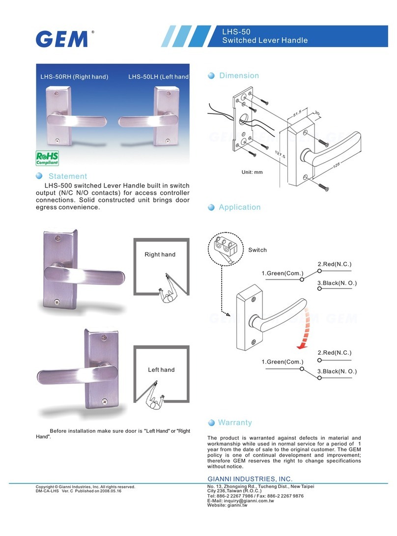 GEM LHS-50LH User manual