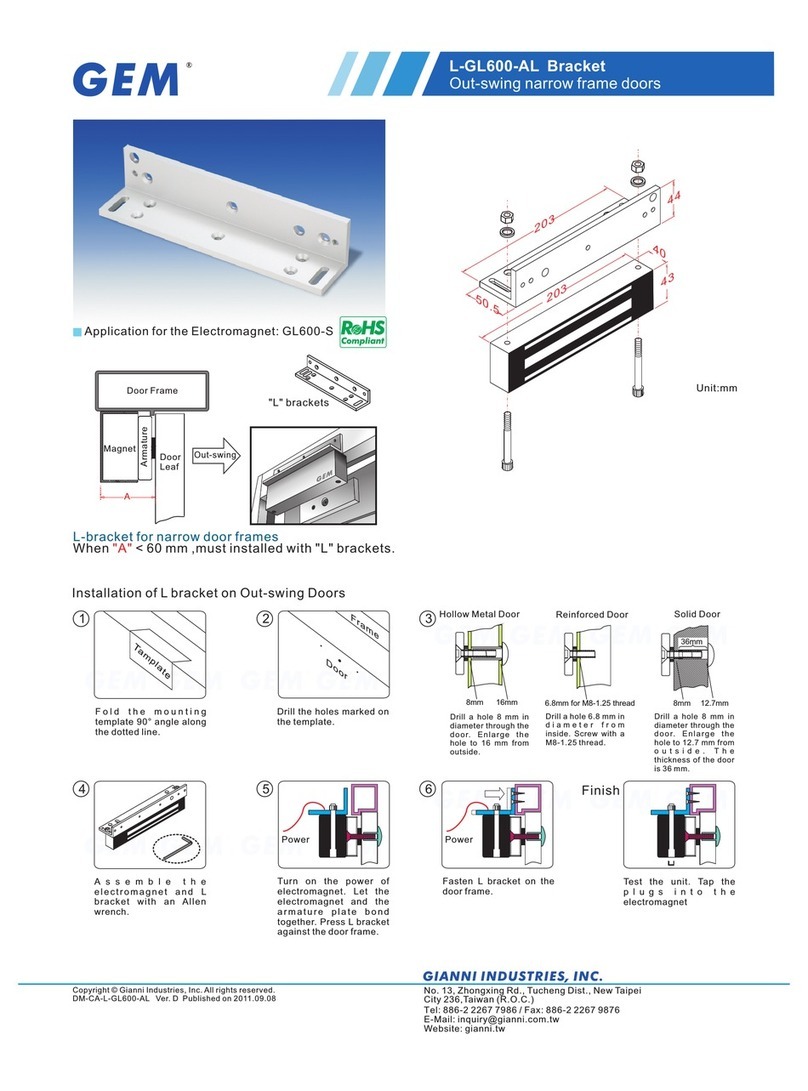 GEM L-GL600-AL Specification sheet