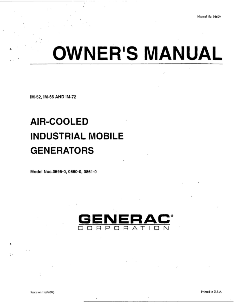 Generac Power Systems 0595-0 User manual Generac Power Systems 0595-0 User manual