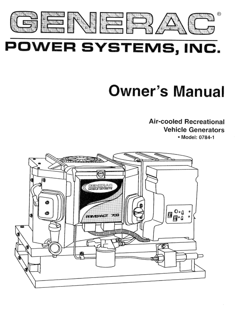 Generac Power Systems 0784-1 User manual