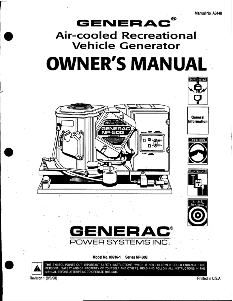 Generac Power Systems 00916-1 owner's manual Generac Power Systems 00916-1 owner's manual