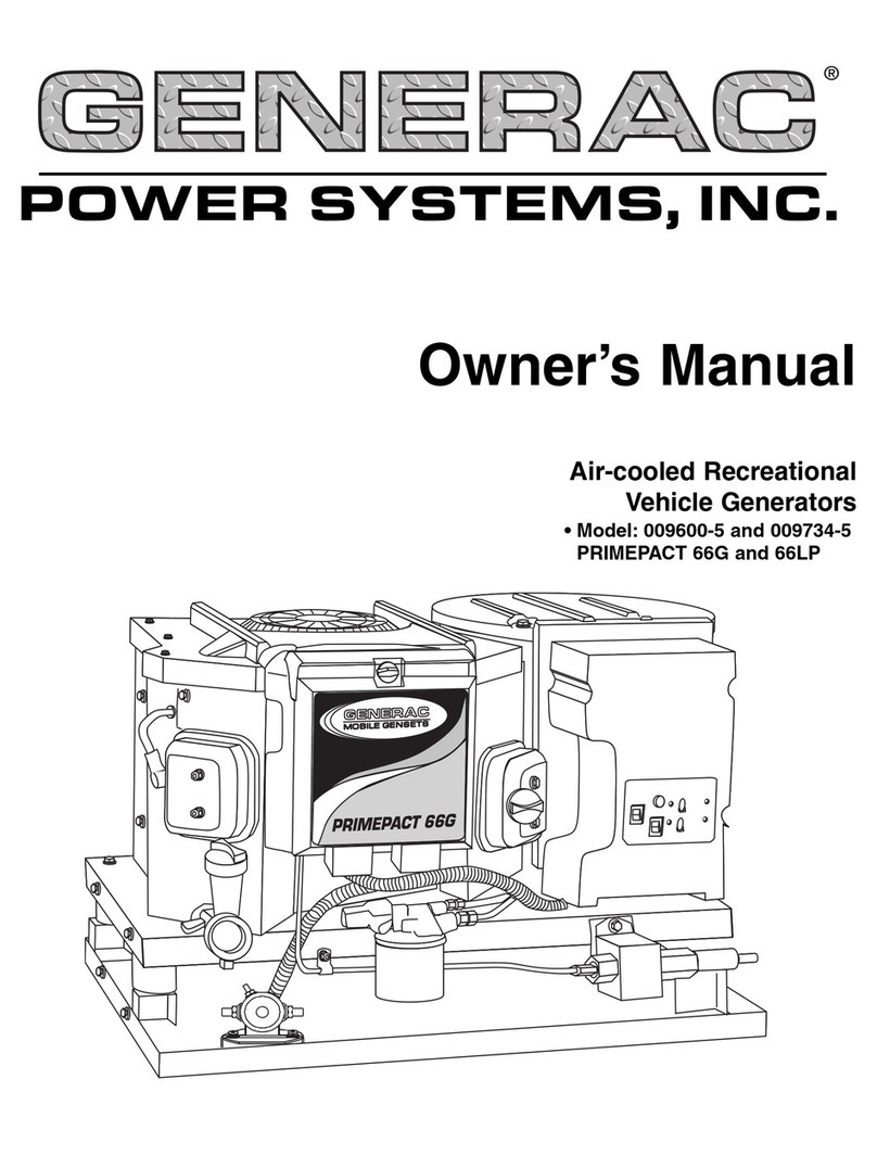 Generac Power Systems 009600-5, 009734-5 User manual