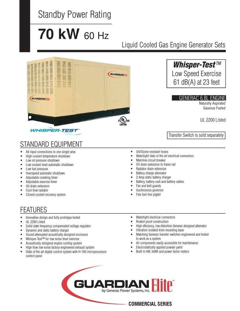 Generac Power Systems Whisper - Test UL 2200 User manual