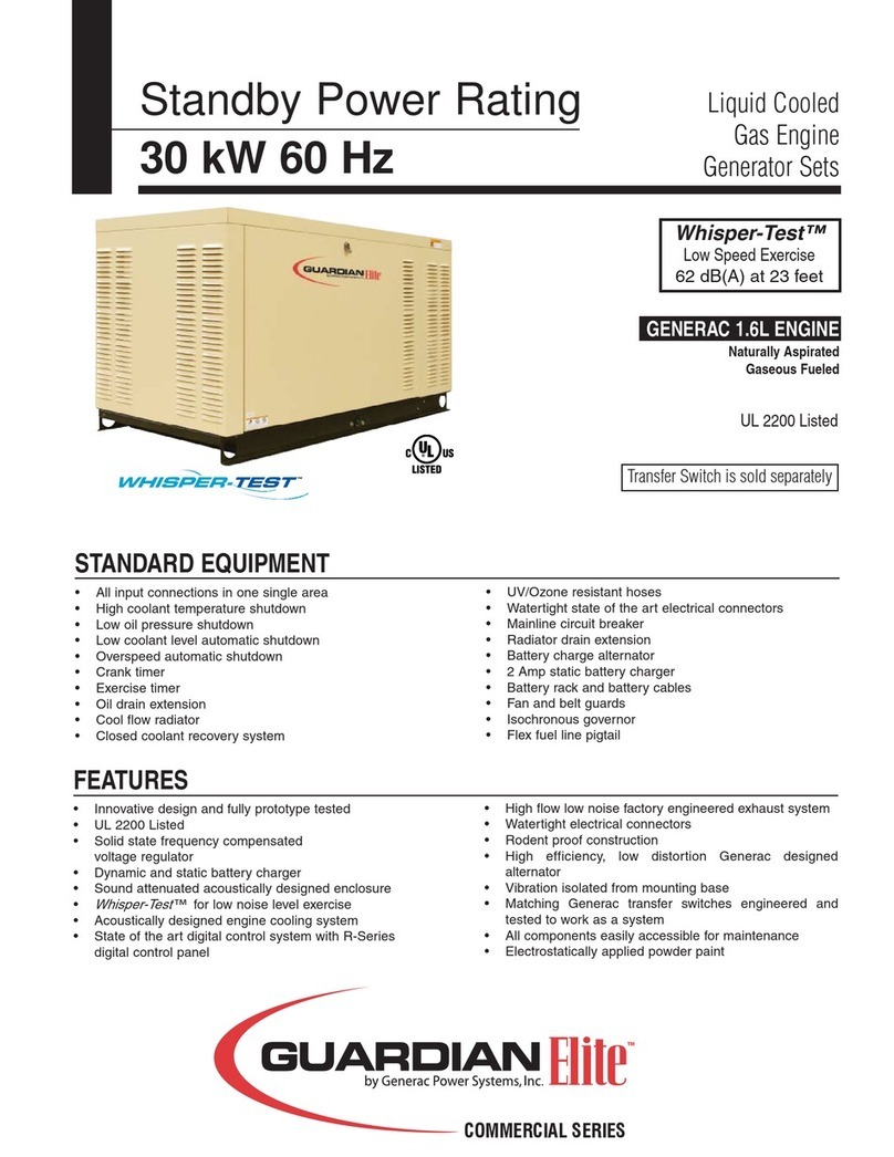 Generac Power Systems QT036 User manual