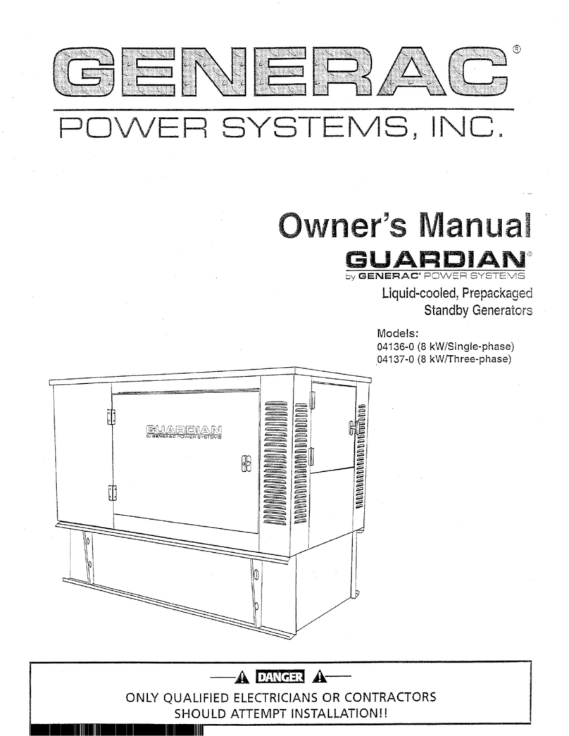 Generac Power Systems GUARDIAN 04136-0 User manual