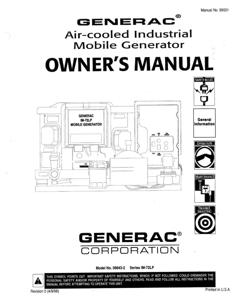 Generac Power Systems Air-cooled Industrial Mobile Generator... User manual Generac Power Systems Air-cooled Industrial Mobile Generator... User manual
