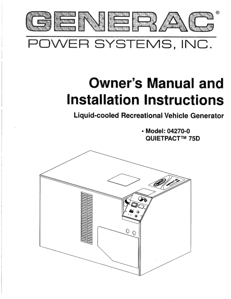 Generac Power Systems 4270-0 Operating instructions
