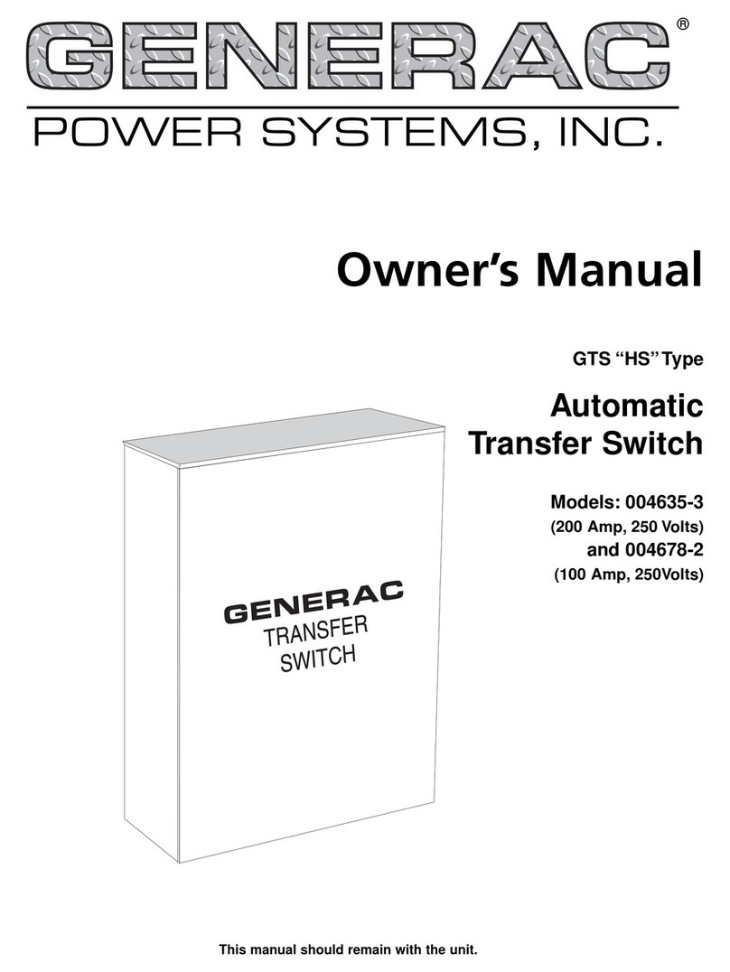 Generac Power Systems 004635-3 User manual
