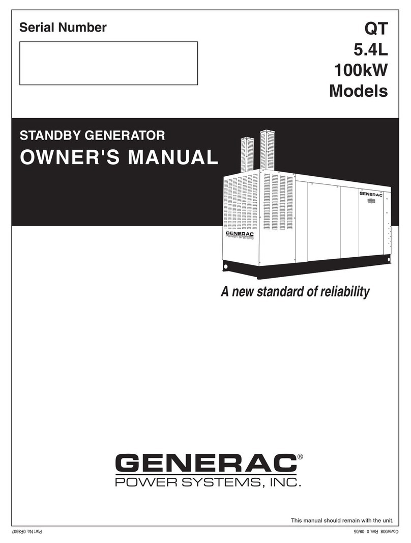Generac Power Systems QT 5.4L owner's manual