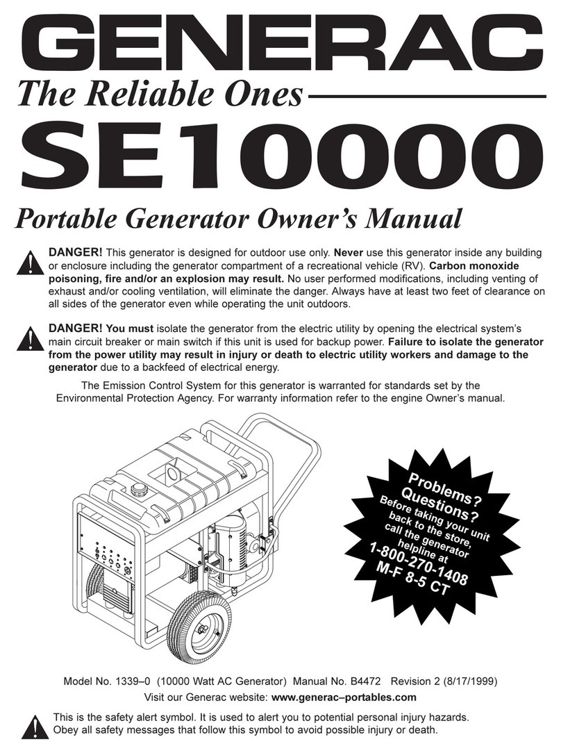 Generac Power Systems SE10000 User manual
