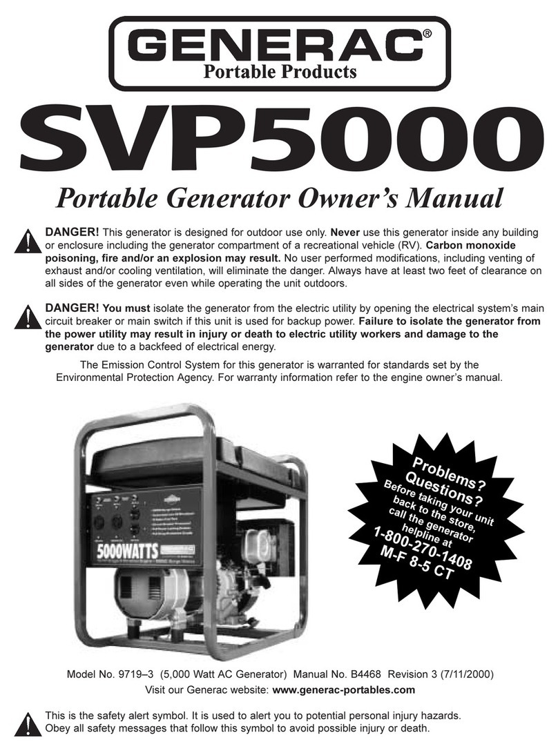 Generac Power Systems SVP5000 97193 User manual