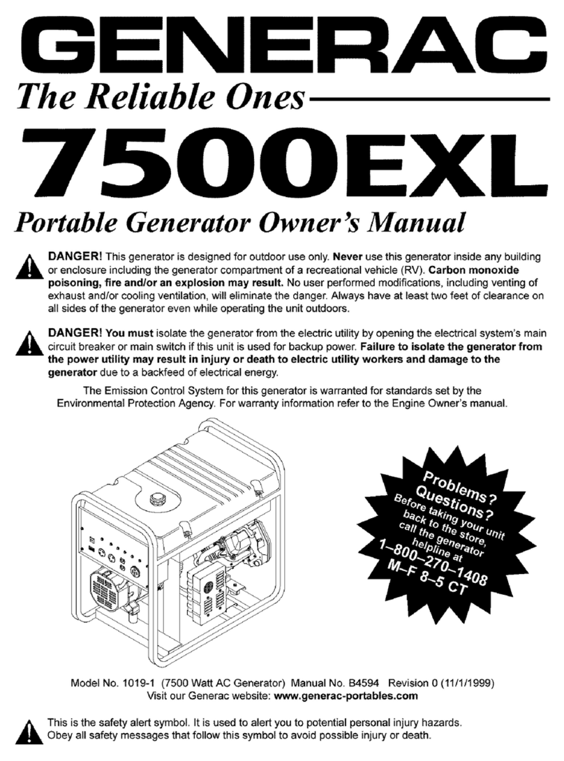 Generac Power Systems 7500 User manual