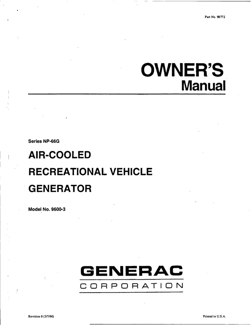 Generac Power Systems 9600-3 User manual
