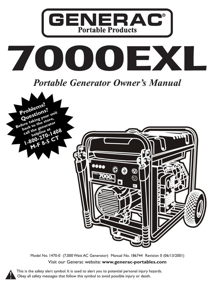 Generac Power Systems 7000exl owner's manual