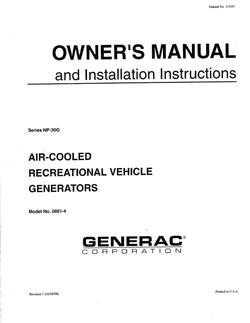 Generac Power Systems 0661-4 owner's manual